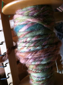 Calling this one old fashioned romance. I hand dyed & spun these two wool singles ages ago- they